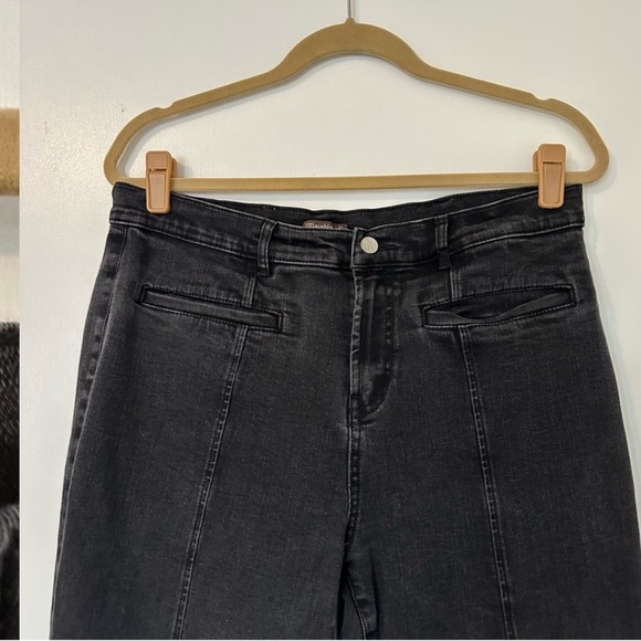 J. McLaughlin Women’s Front Seam Stretch Jeans Black Wash Size 12 - Picture 3 of 6